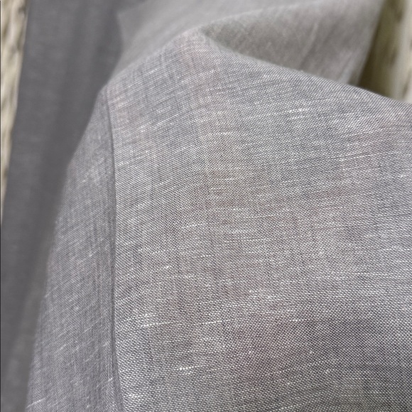 Lafayette 148 New York NWOT Soft Gray Dalton Linen/Wool Blend Trouser Size 14 - Picture 5 of 12